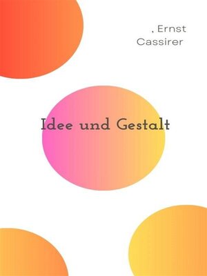 cover image of Idee und Gestalt
